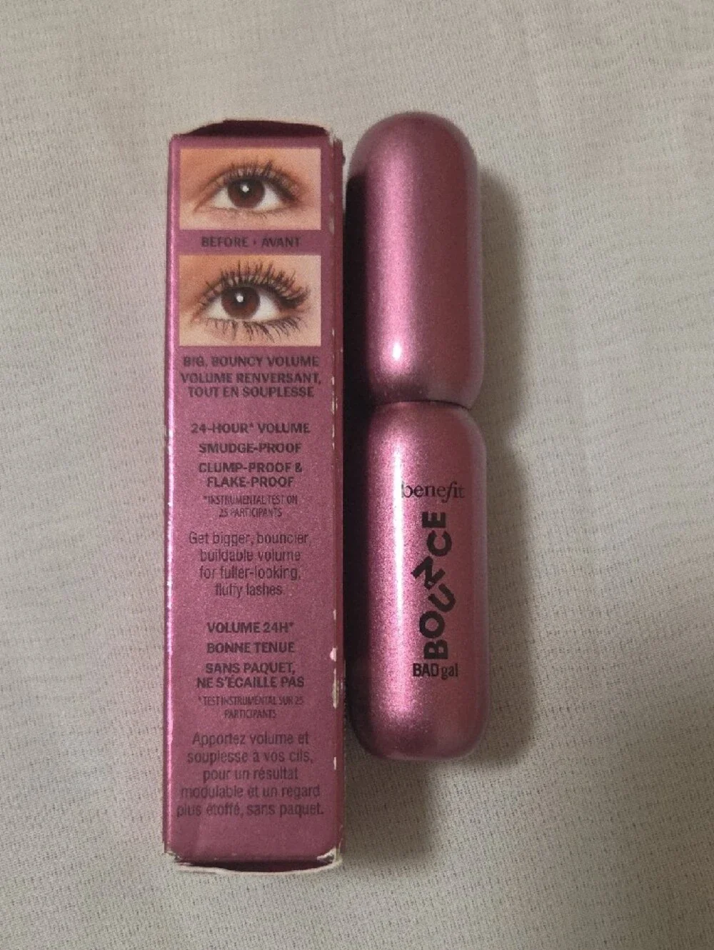 Benefit BADgal BOUNCE Volumizing Mascara in Pink Box